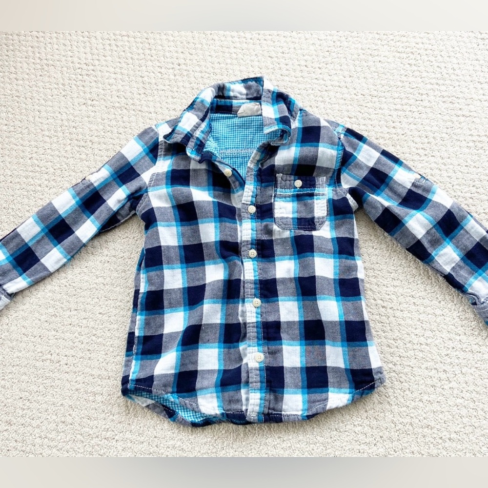 VGUC Flannel Button Down (XS, 4T)